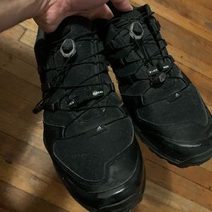 All Blk Addidas Terrex trail shoe. Slight used, wore 3-4x at most.